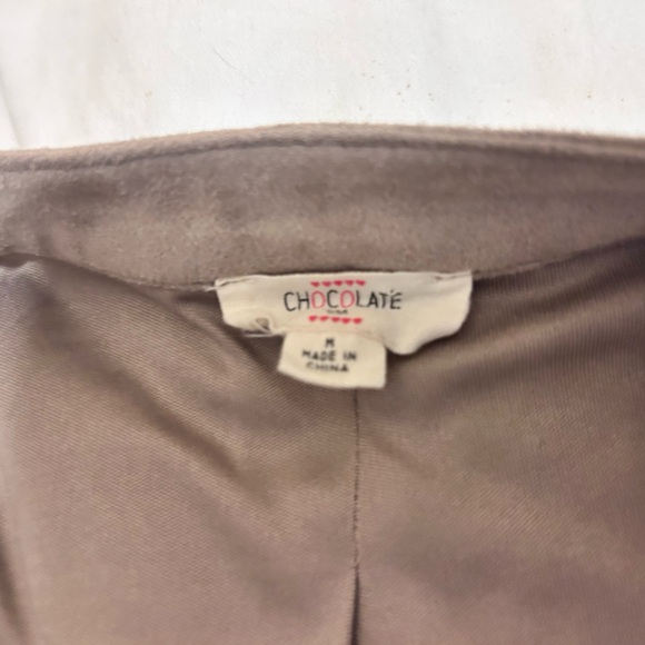 Chocolate Women's Brown Leather Jacket - Picture 6 of 7